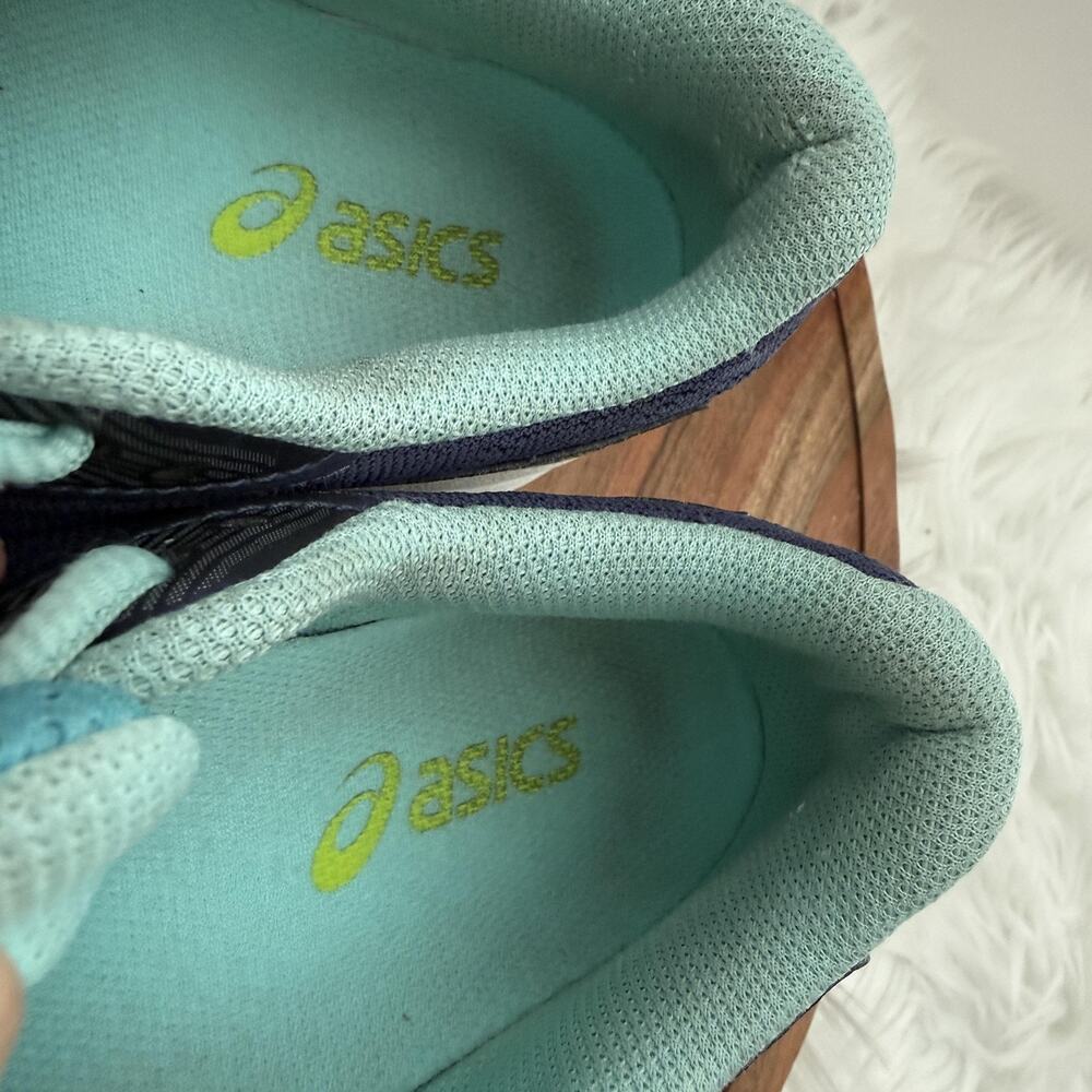 ASICS Running Shoes Womens Size‎ 7 Navy Teal Gel DuoMax AHAR Guidance Line T6A8N - Picture 12 of 16